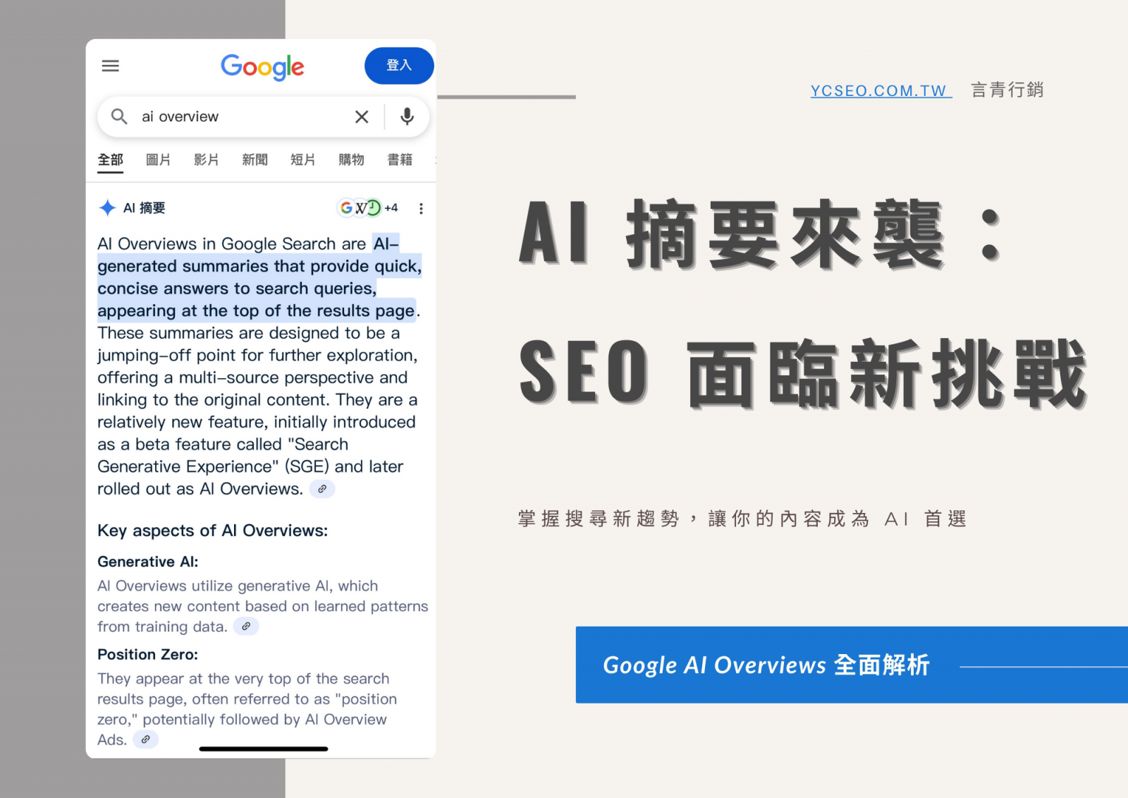 AI 摘要（AI Overviews）是什麼？對網站 SEO 有什麼影響？